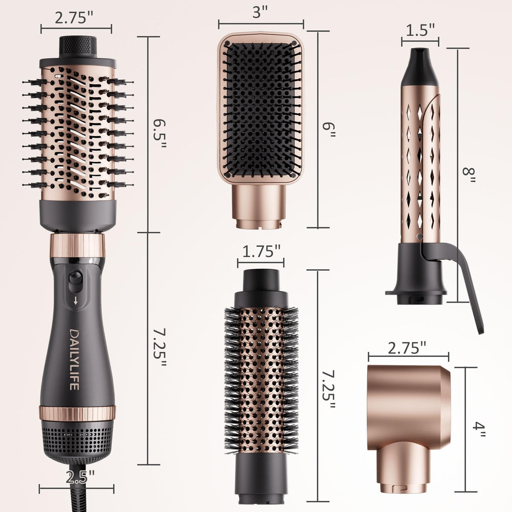 Lightweight handle with 360° swivel cord supports comfortable styling
