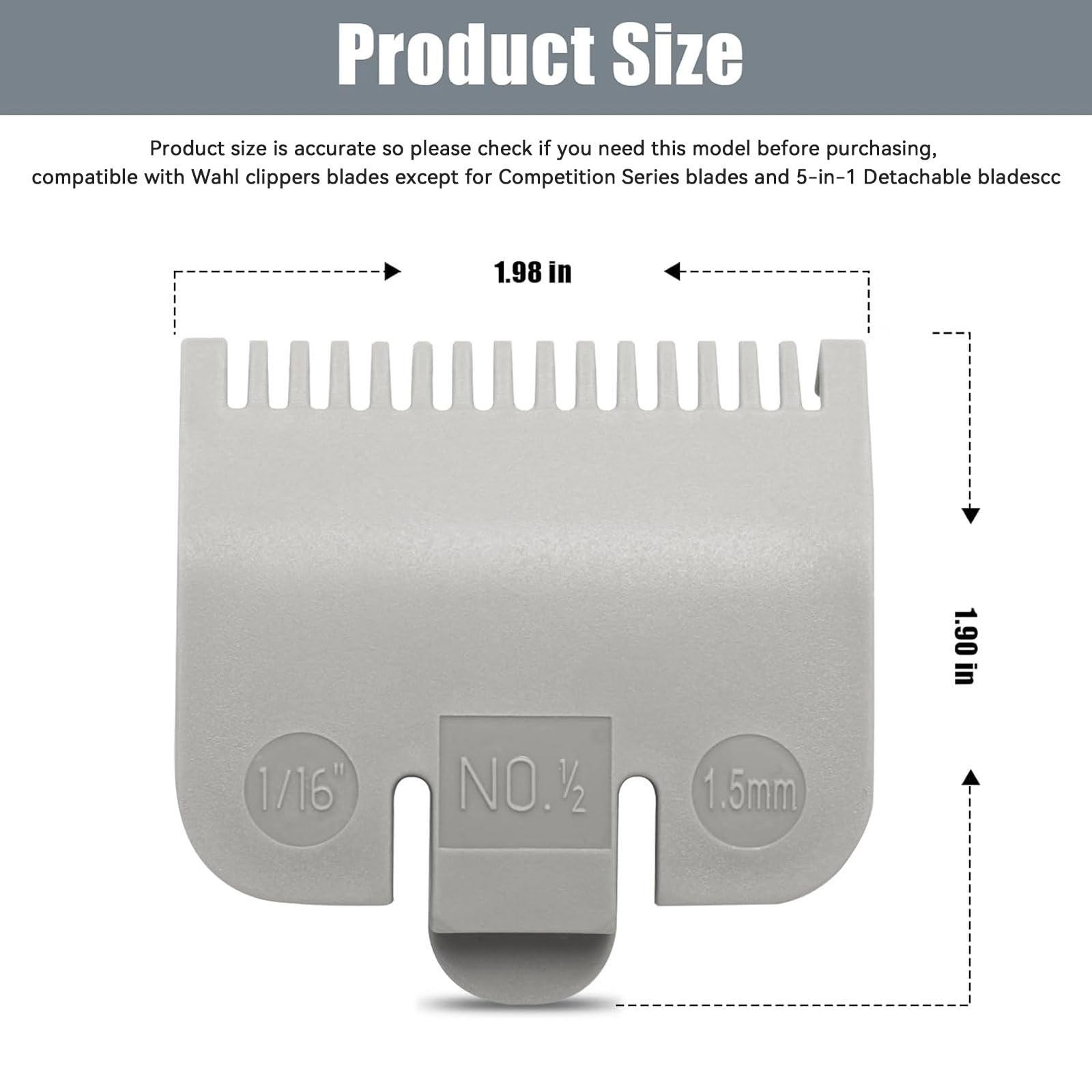 Two-pack Dairrr Fuuu guard image, easy snap-on design for quick fades.