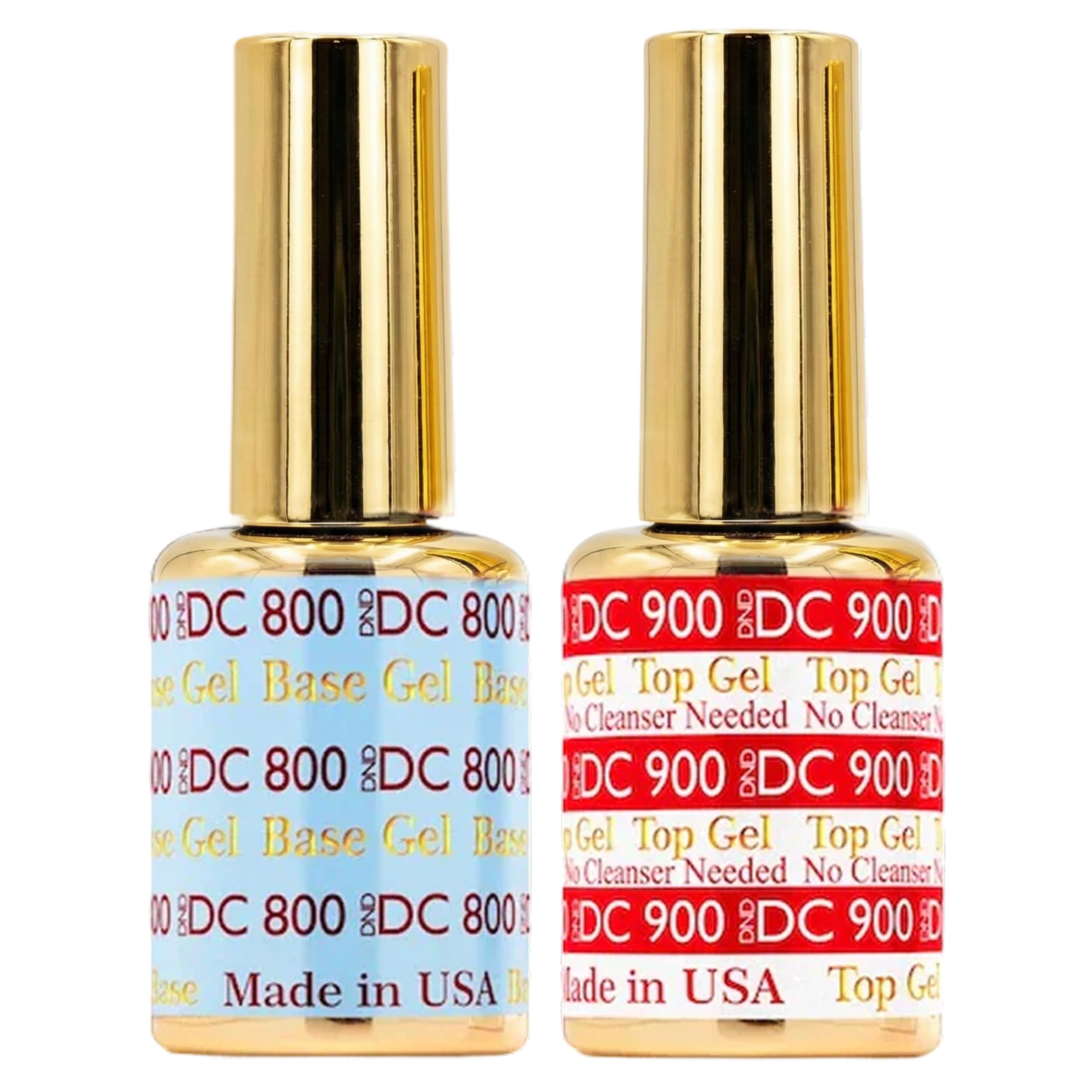 Daisy DND DC Base Gel 800 aplicado para uñas duraderas.