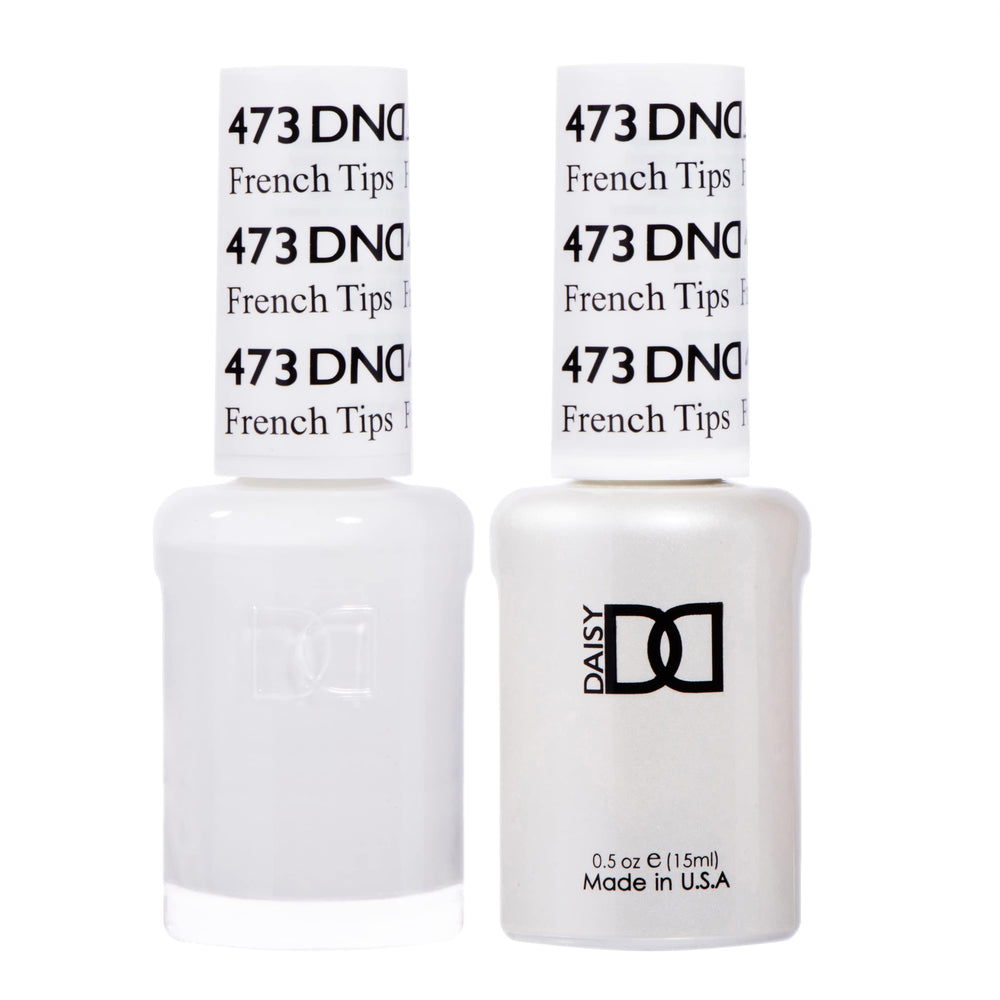 DAISY DND esmalte gel blanco francés 473 para uñas limpias y brillantes