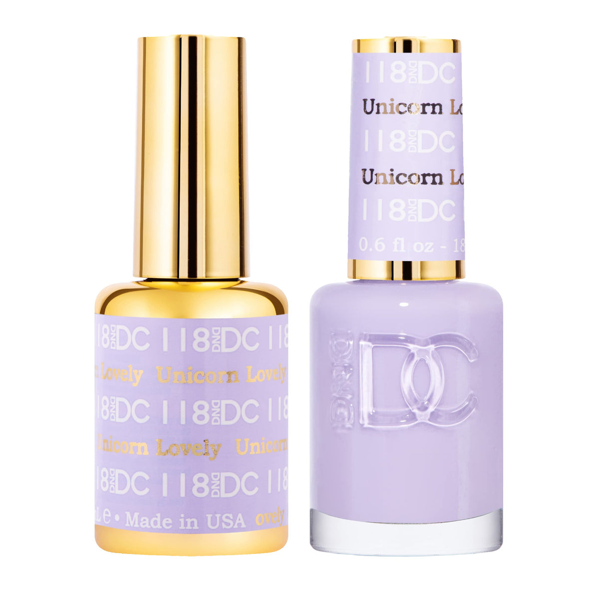 DAISY DND Unicorn Lovely gel de uñas 118, brillo duradero para uñas.