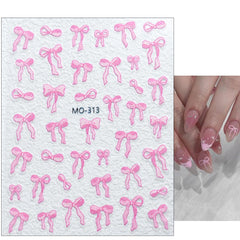 DAJIJIYOU lazo 5D para uñas, diseño delicado ideal para manicuras caseras.