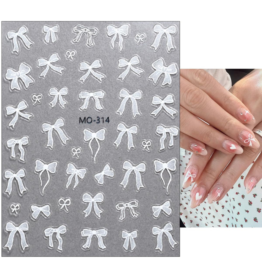 DAJIJIYOU 5D lazo uñas, adhesivas y duraderas para belleza rápida.