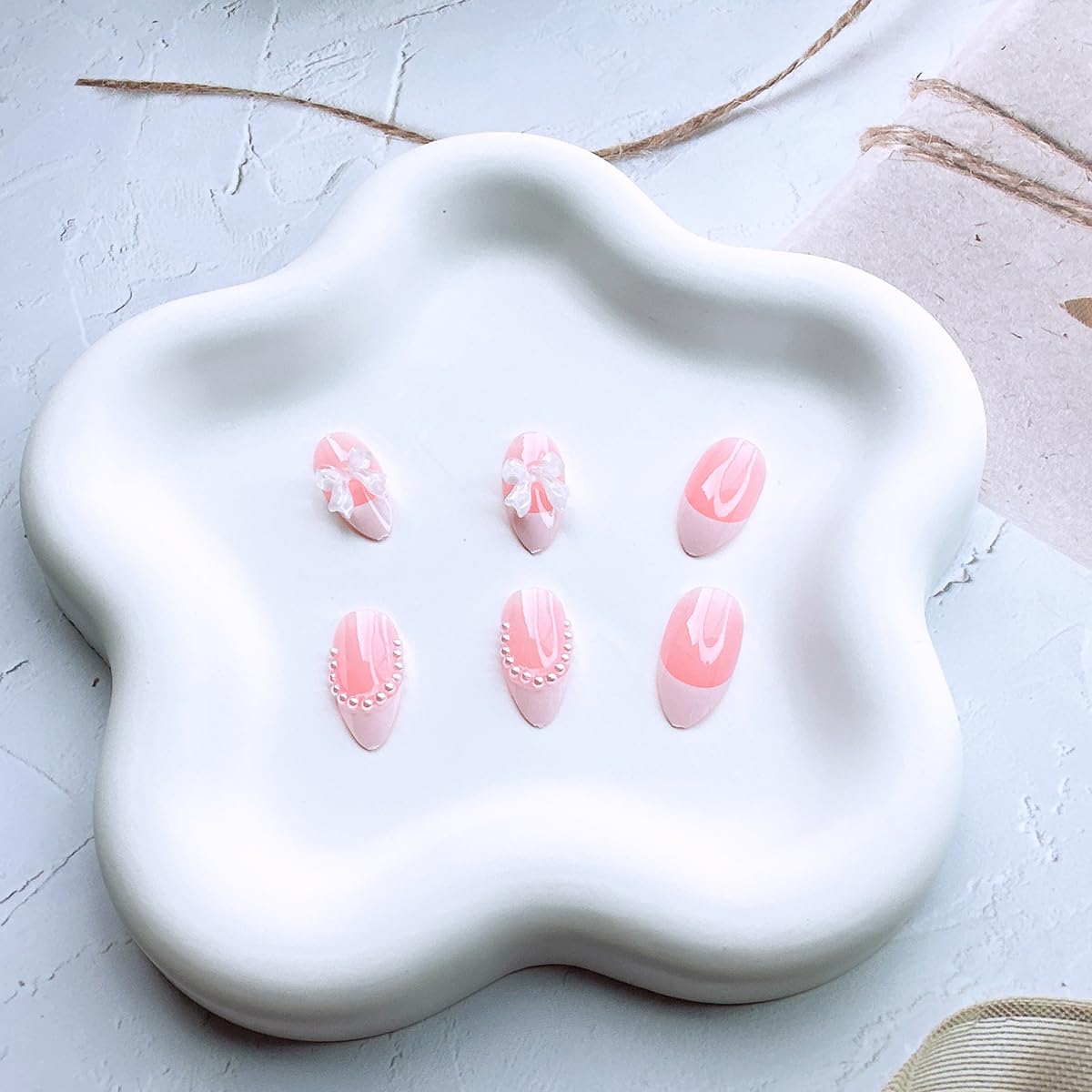 DAJIJIYOU Short almond press-on nails offer comfortable fit and quick wear