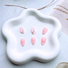 DAJIJIYOU Short almond press-on nails offer comfortable fit and quick wear