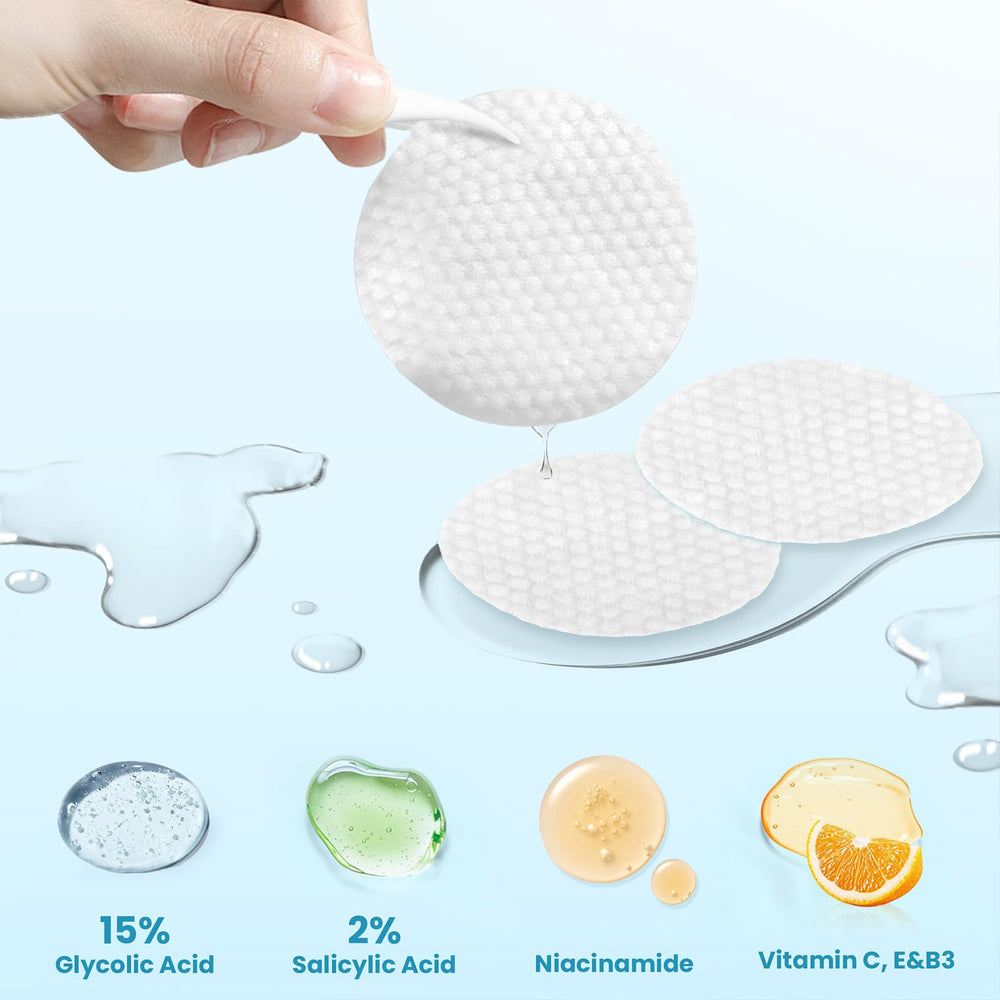 Dalin: bote con 60 discos exfoliantes para uso diario y aplicación uniforme.