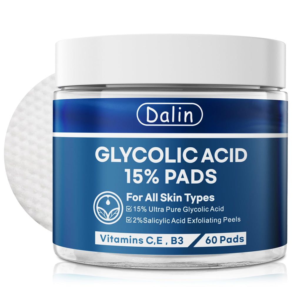 Dalin: discos exfoliantes glicólico 15% para renovación suave de la piel.