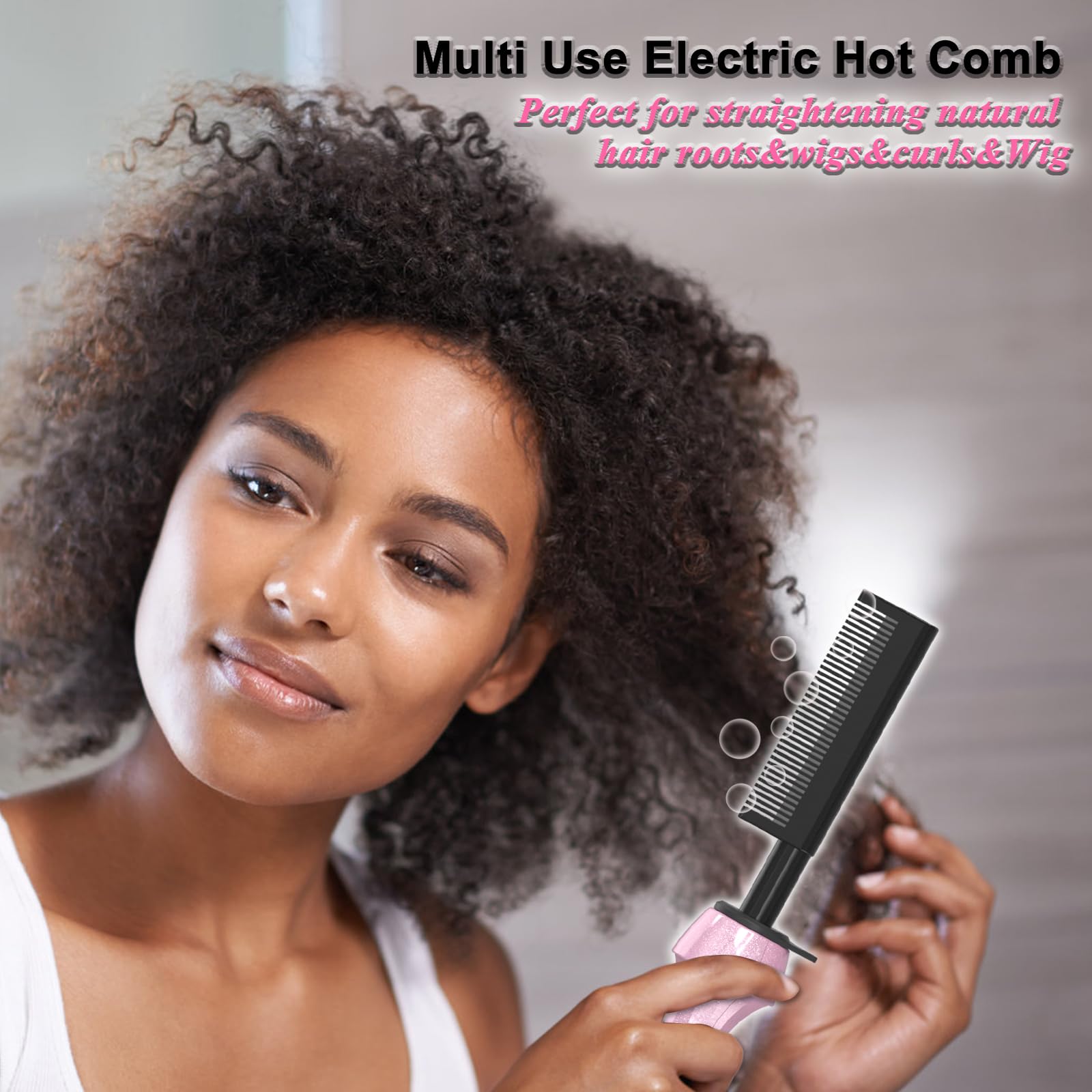 DAN Technology Dan 500℉ hot comb pink dual voltage enables worldwide use