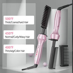 DAN Technology hot comb with digital temperature control for precise styling.
