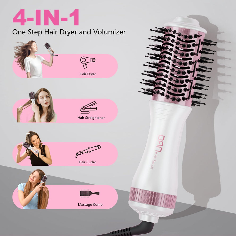 DAN Technology compact oval hot air brush for lightweight styling on the go