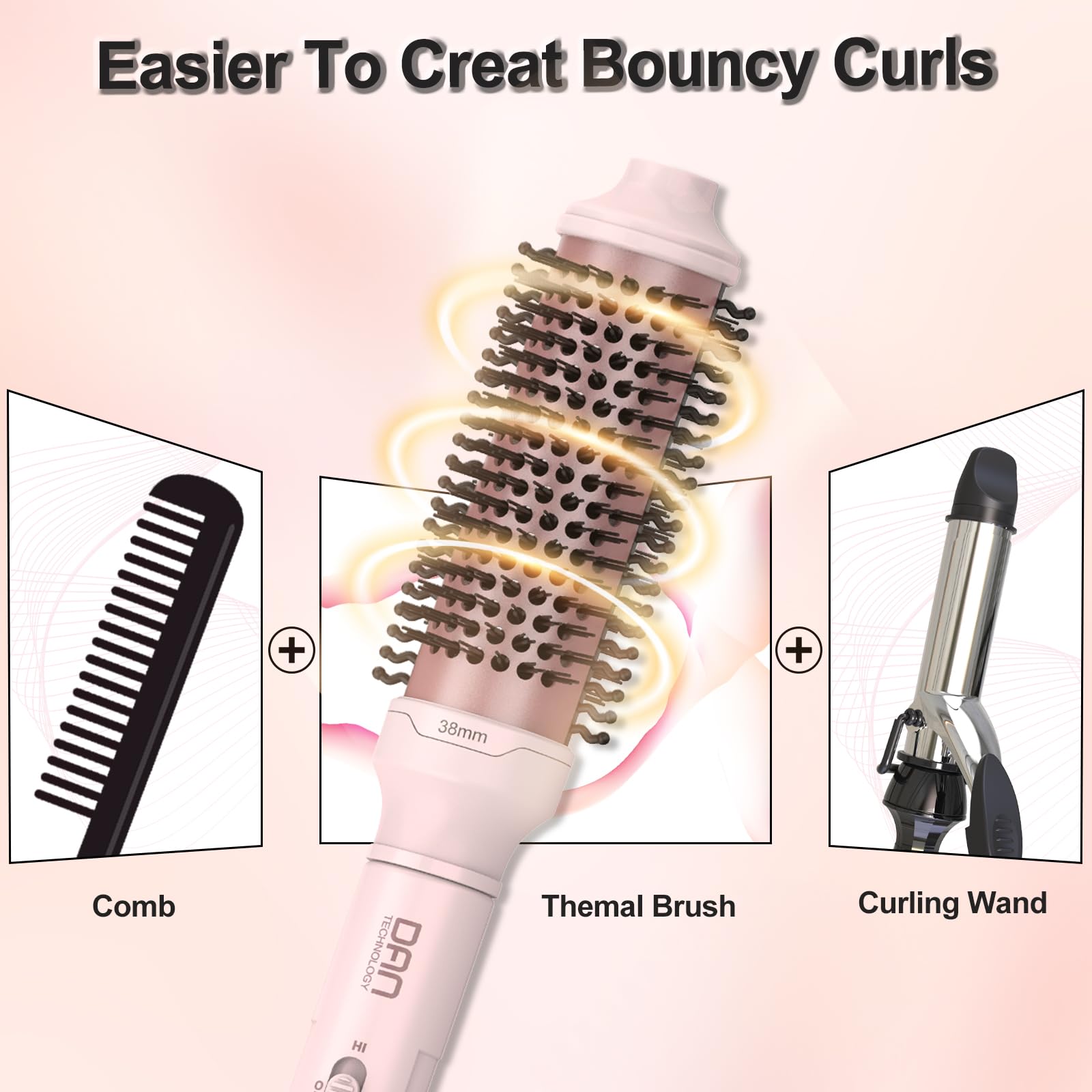 DAN Technology dual voltage brush for use at home or abroad.