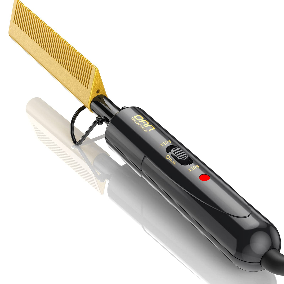 DAN Technology hot comb portable size for quick on-the-go styling.