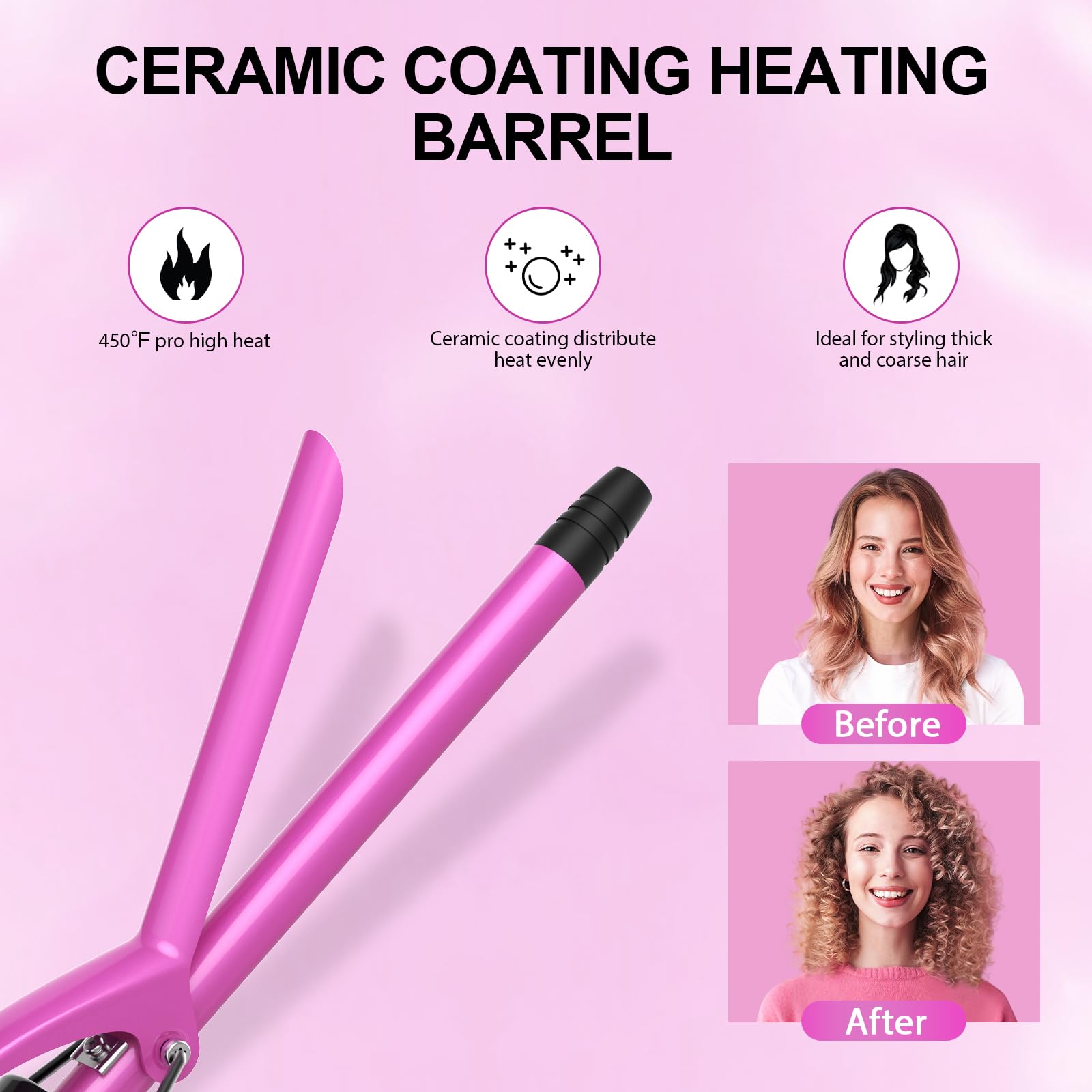 DAN Technology curling iron heats quickly for fast styling sessions
