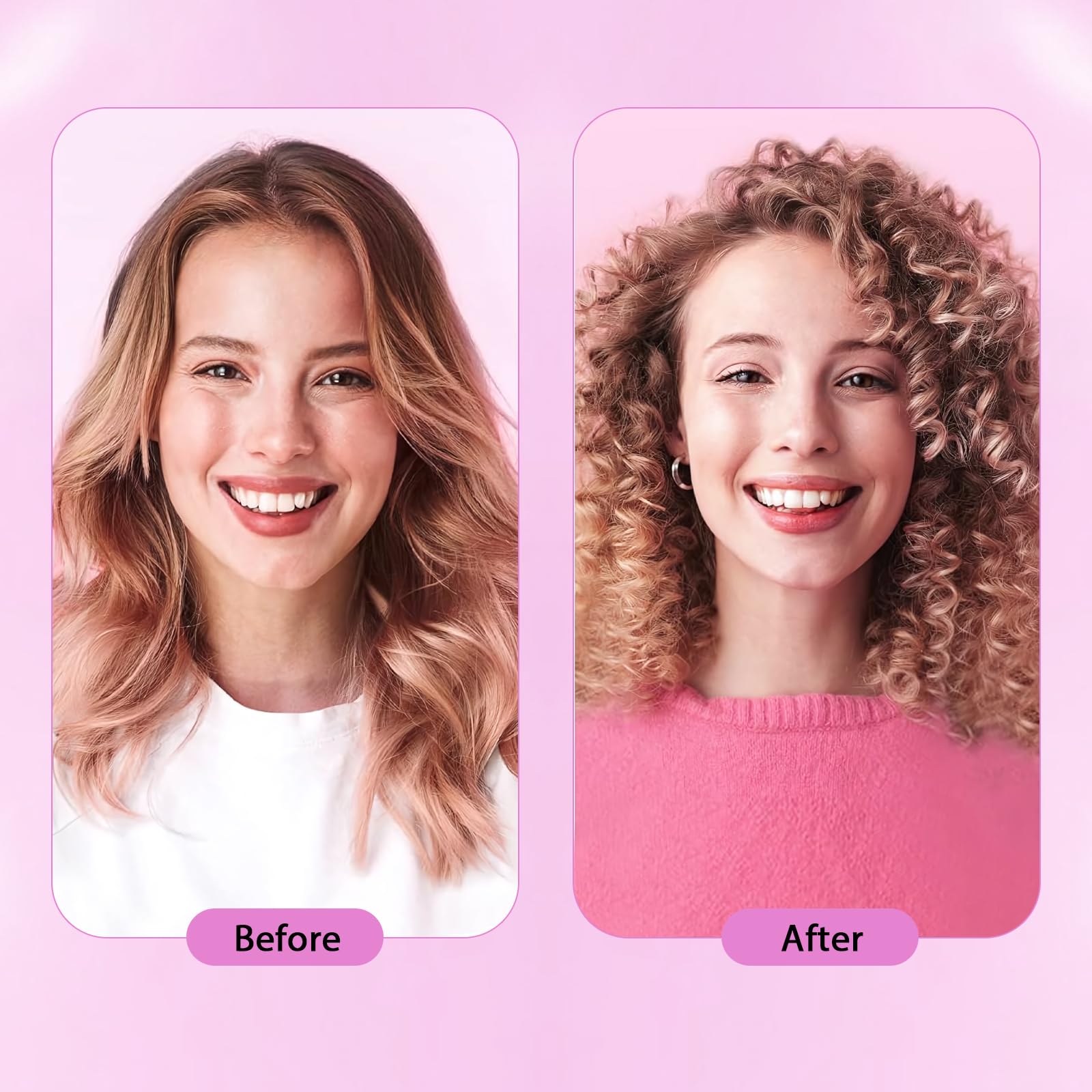 DAN Technology short hair curls and ringlets styled with the wand