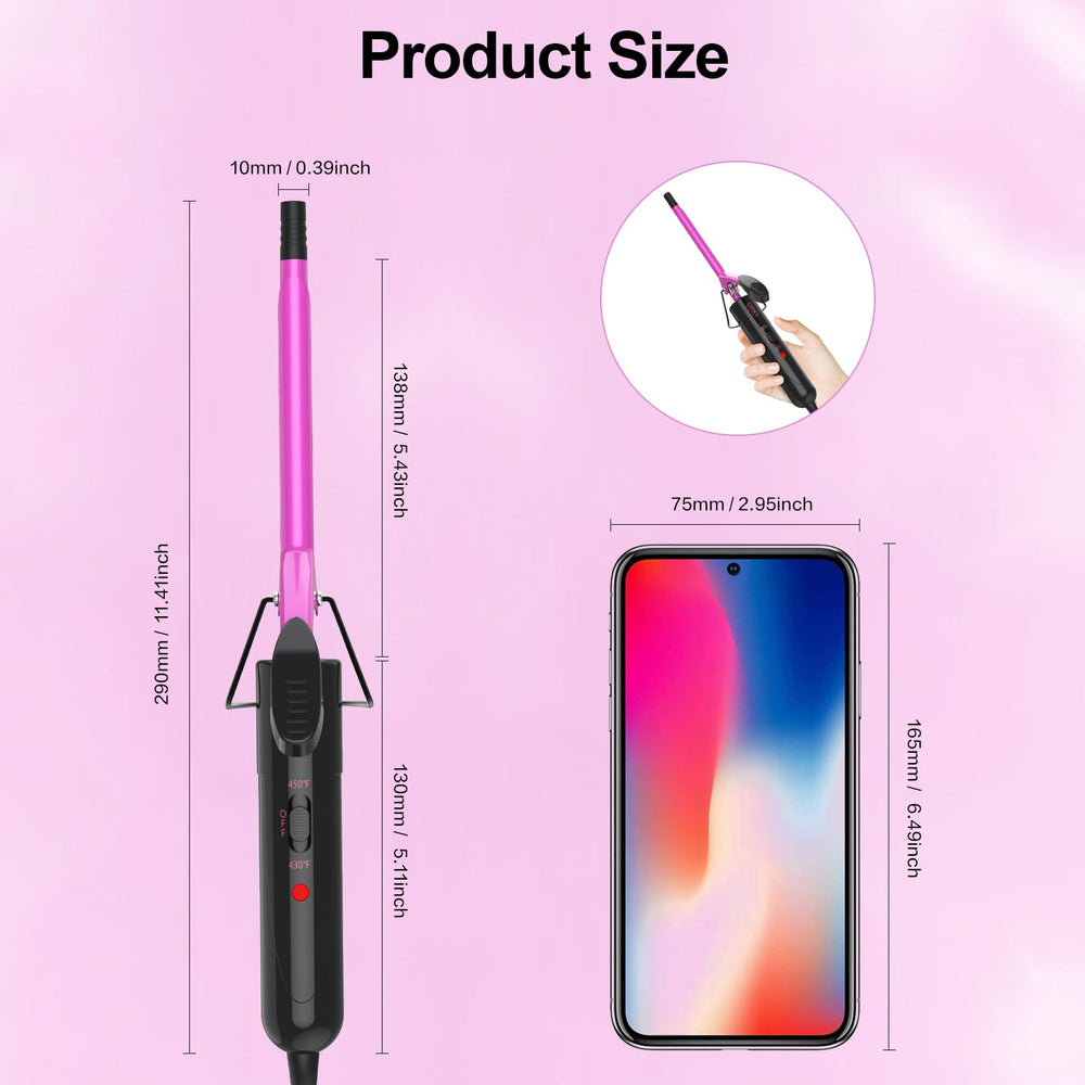DAN Technology travel-ready curling wand fits in your bag
