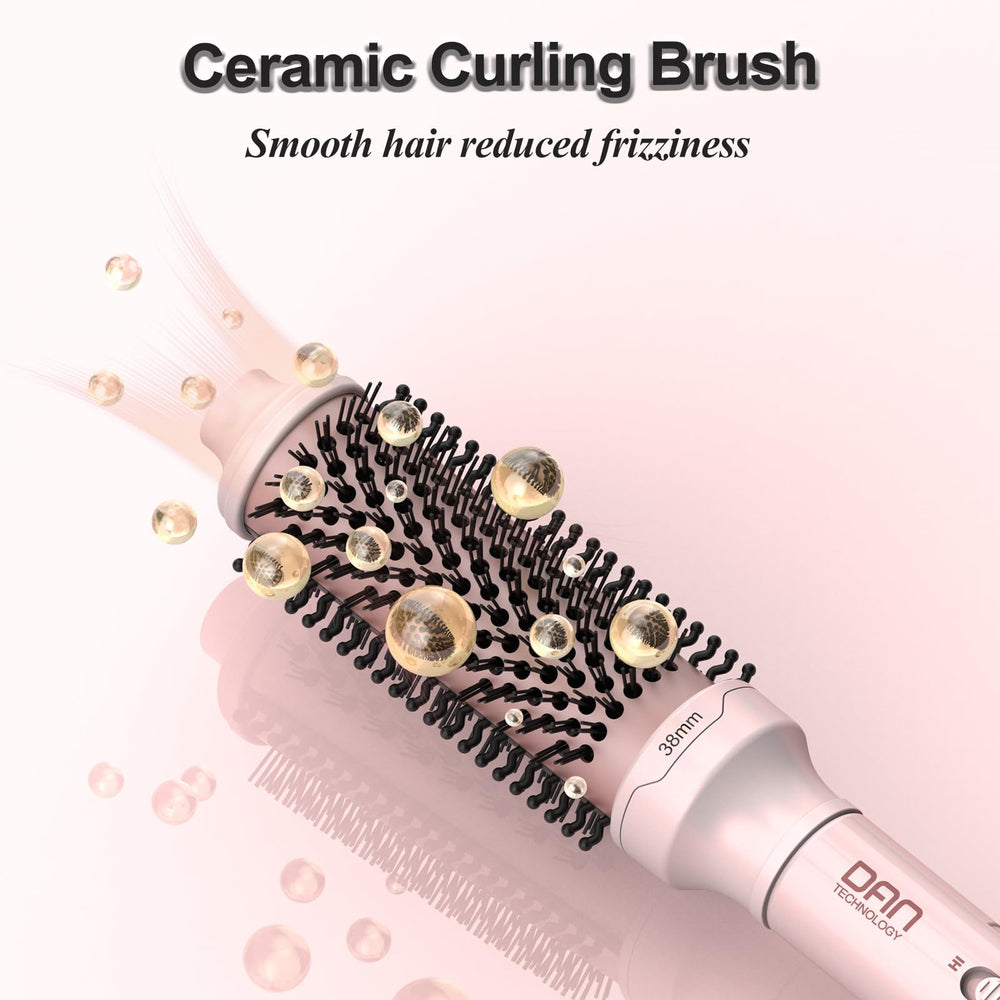 DAN Technology tourmaline ceramic head delivers even heat across lengths.