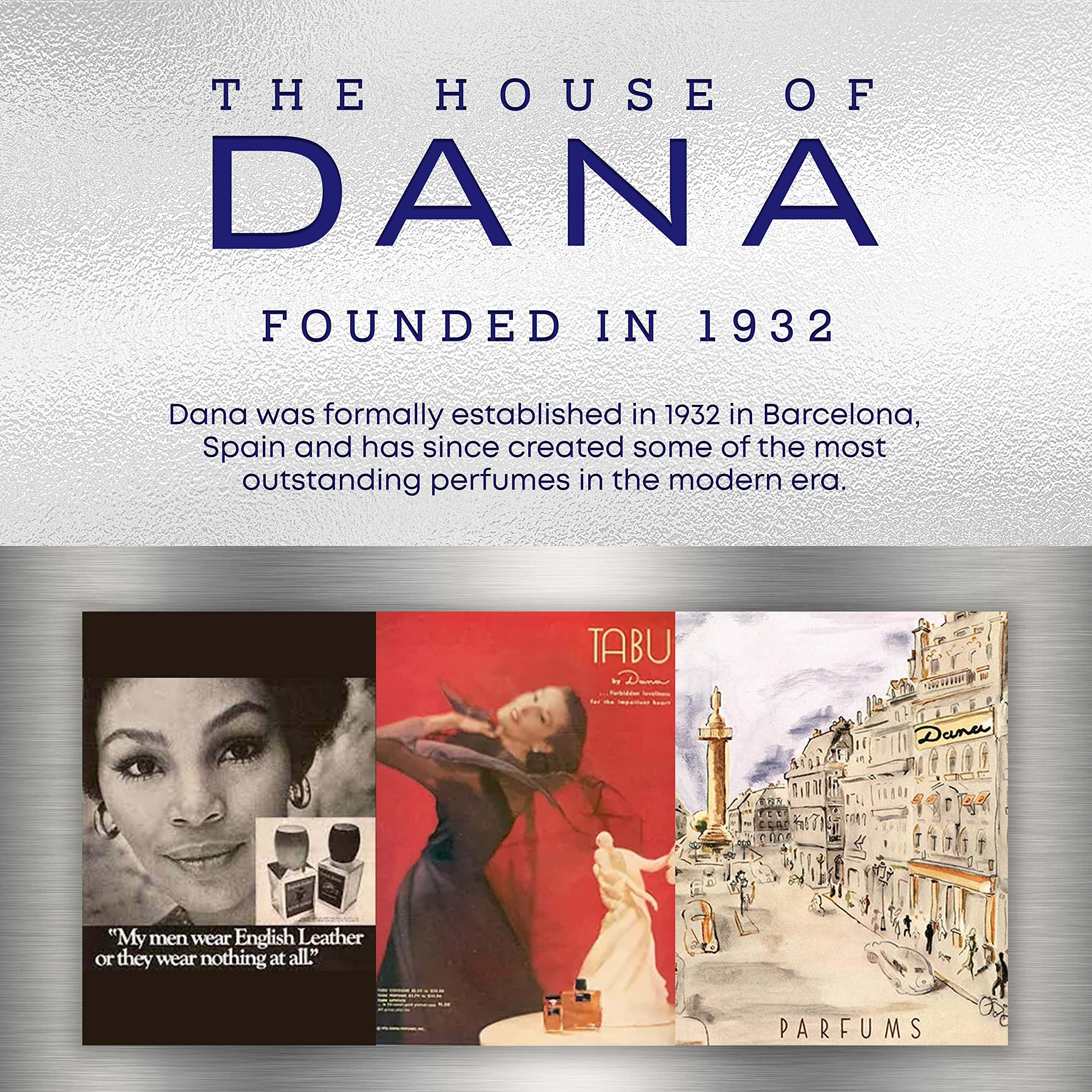 Dana British Sterling scent profile; easy recognition of bold notes.