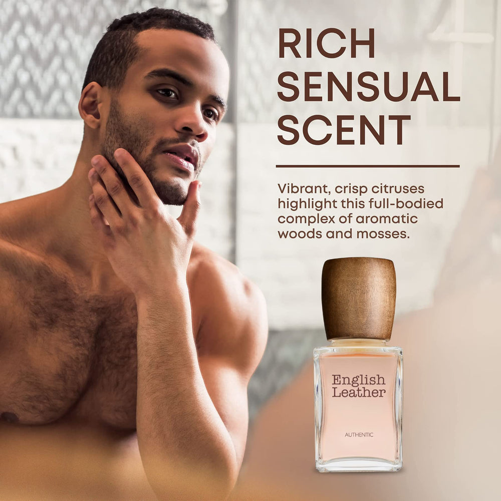Dana English Leather aftershave box highlights heritage fragrance legacy