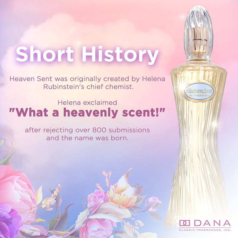 Dana Heaven Sent bottle on a mirror evokes an evening ritual.
