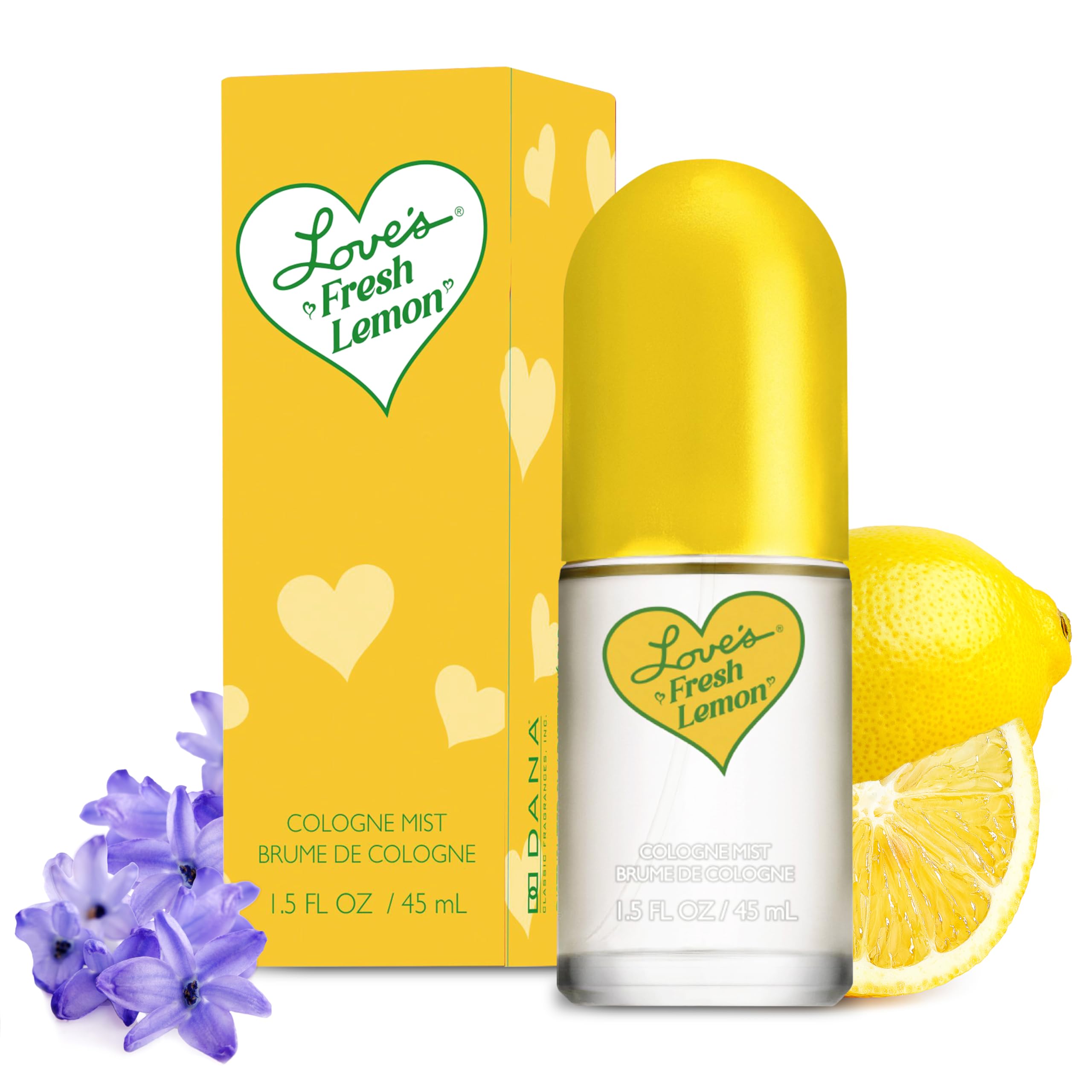 Dana Love's Fresh Lemon bottle pour, bright citrus for daily freshness.