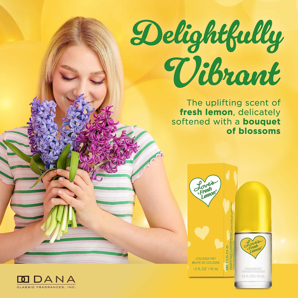 Dana Love's Fresh Lemon label design, vintage charm and citrus notes.
