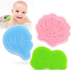 DANCELF Bebé, delfín azul, esponja suave para baño placentero