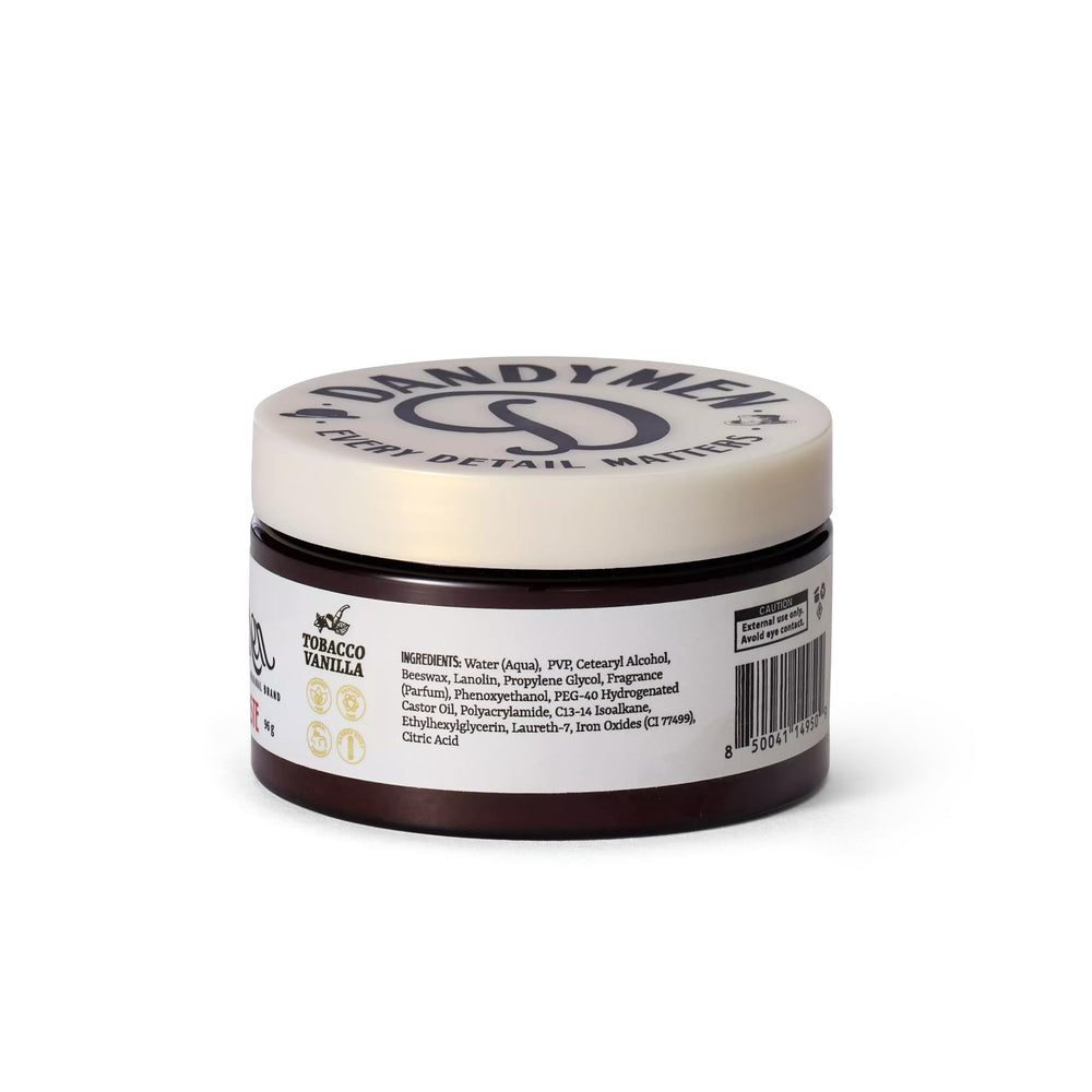 DandyMen Styling Paste easy rinse-out leaves no residue after styling.