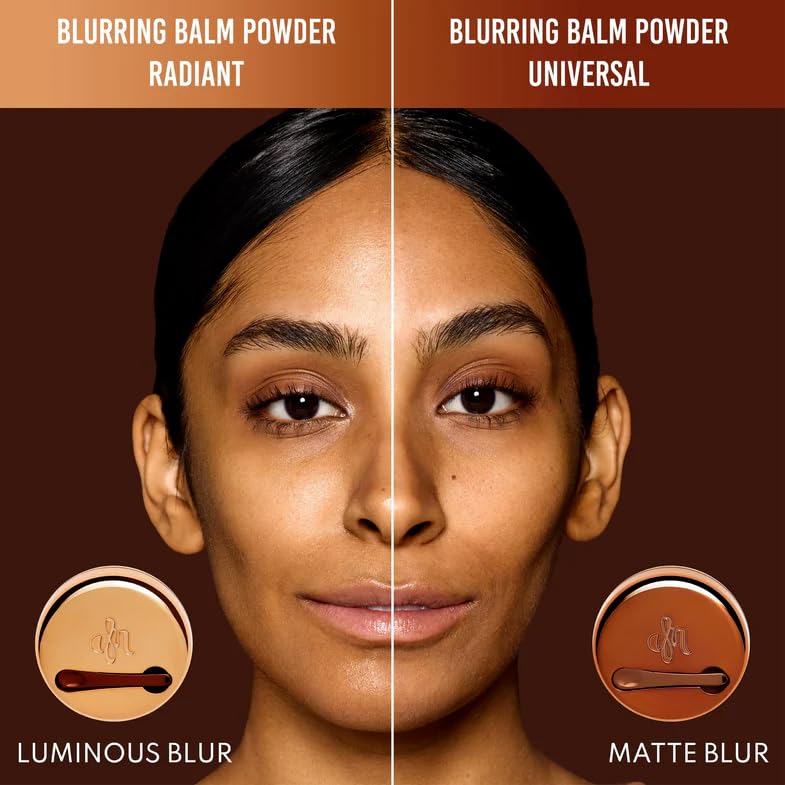 Danessa Myricks Yummy Skin Blurring Balm Powder oil-control barrier in action, ideal pre-foundation prep.