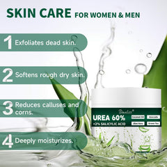 Danliss Crema Urea 60% en manos para suavizar piel.