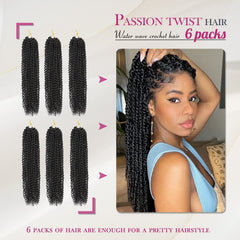 Dansama Passion Twist 18in side view highlighting natural movement and versatile styling possibilities