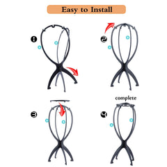 DANSEE wig stands enable multi-wig organization and quick styling readiness.