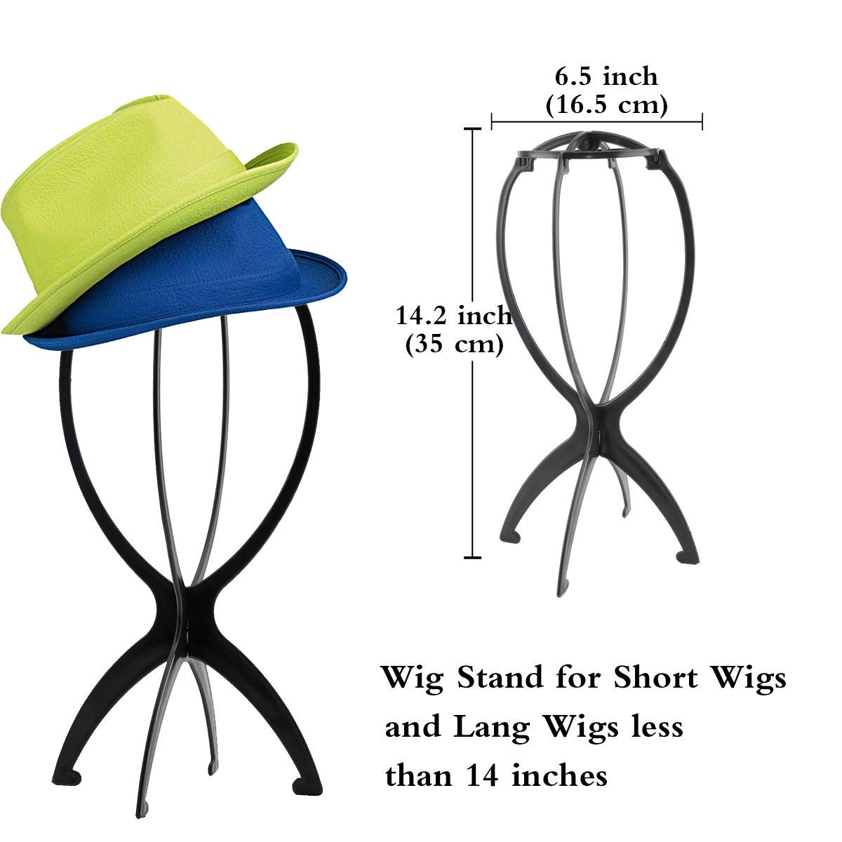 DANSEE six-pack travel case demonstrates portable stands for easy wig rotation.