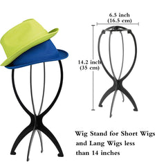 DANSEE six-pack travel case demonstrates portable stands for easy wig rotation.