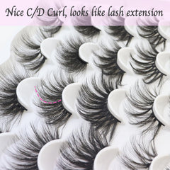 DAODER 10-pair variety lash set for dramatic looks.