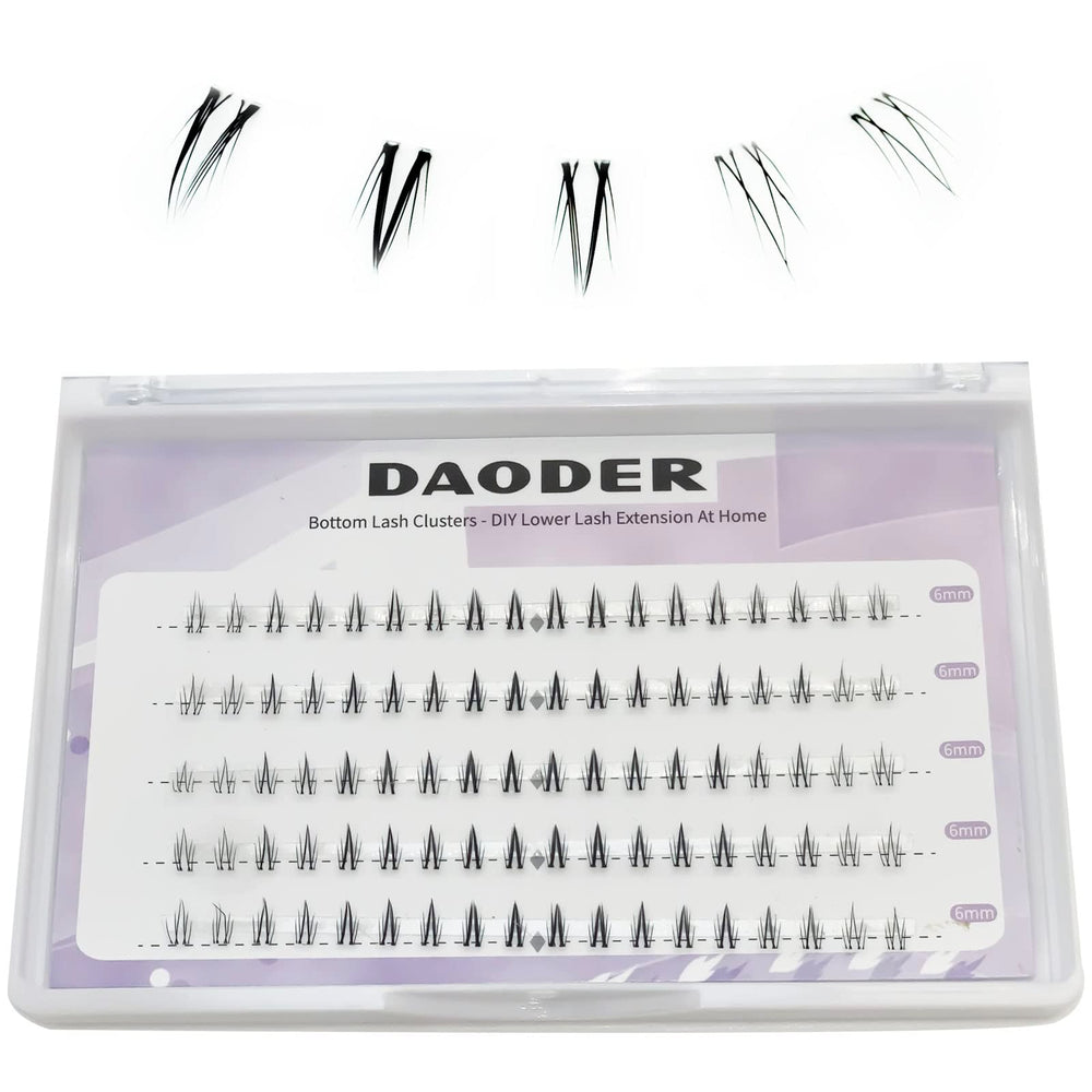 DAODER bottom lash clusters tray view for DIY extensions