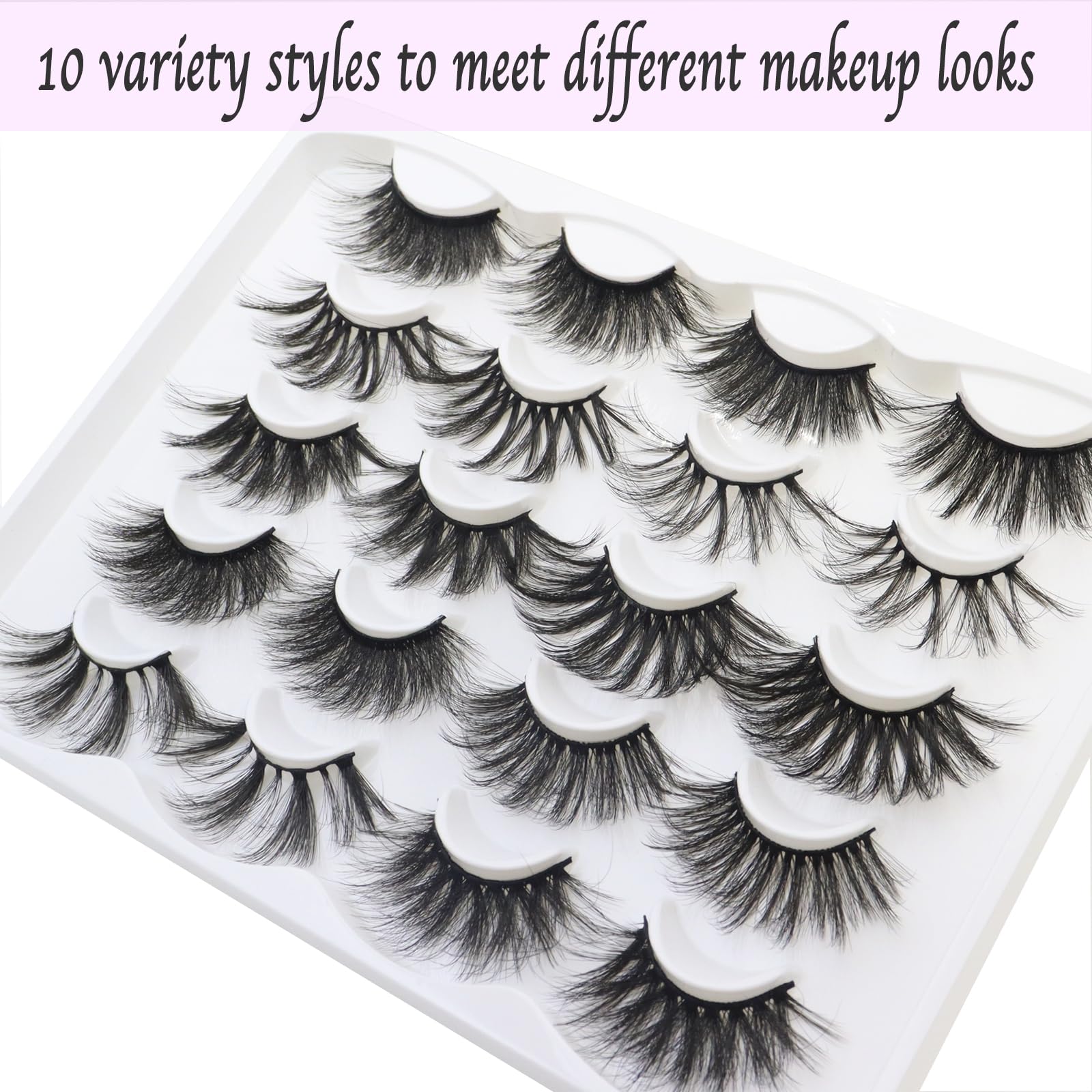 DAODER easy apply and remove lashes with flexible band.