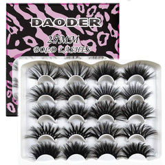 DAODER false eyelashes 25mm dramatic fluff for bold eyes.