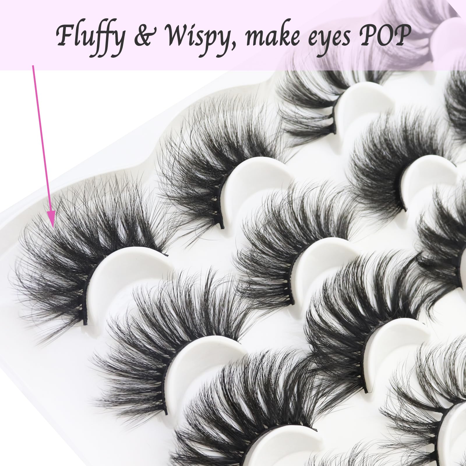 DAODER lightweight synthetic lashes for comfortable all-day wear.