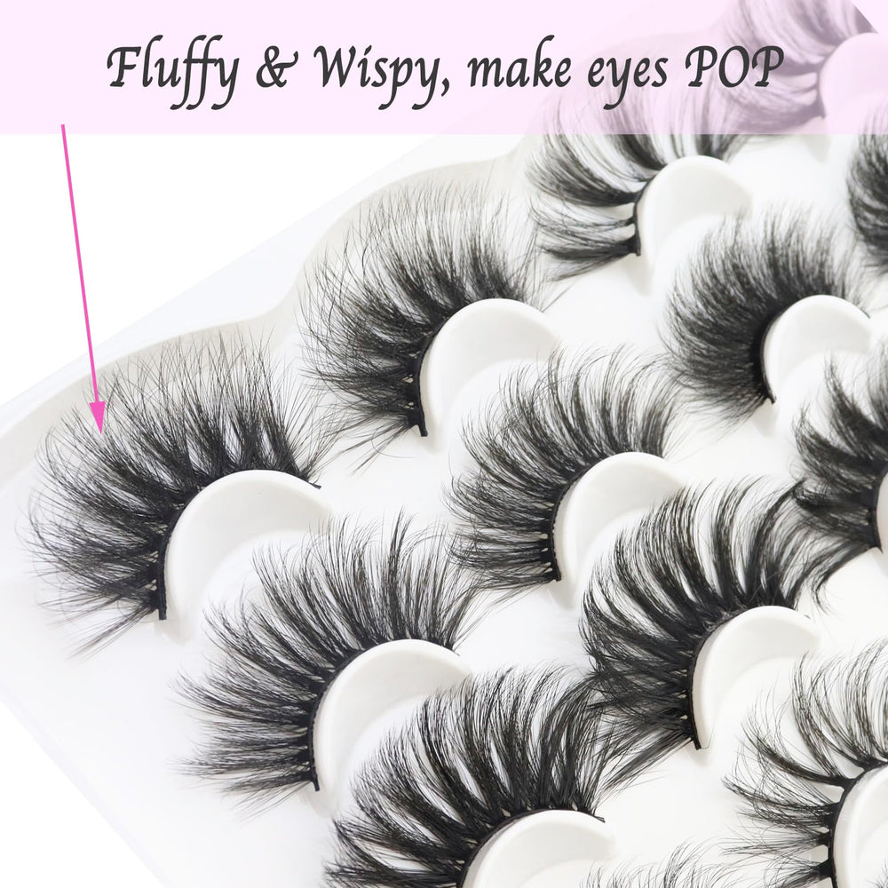 DAODER lightweight synthetic lashes for comfortable all-day wear.