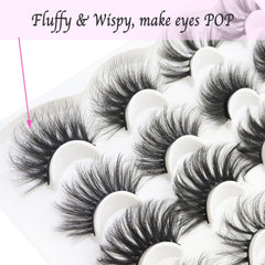 DAODER lightweight synthetic lashes for comfortable all-day wear.