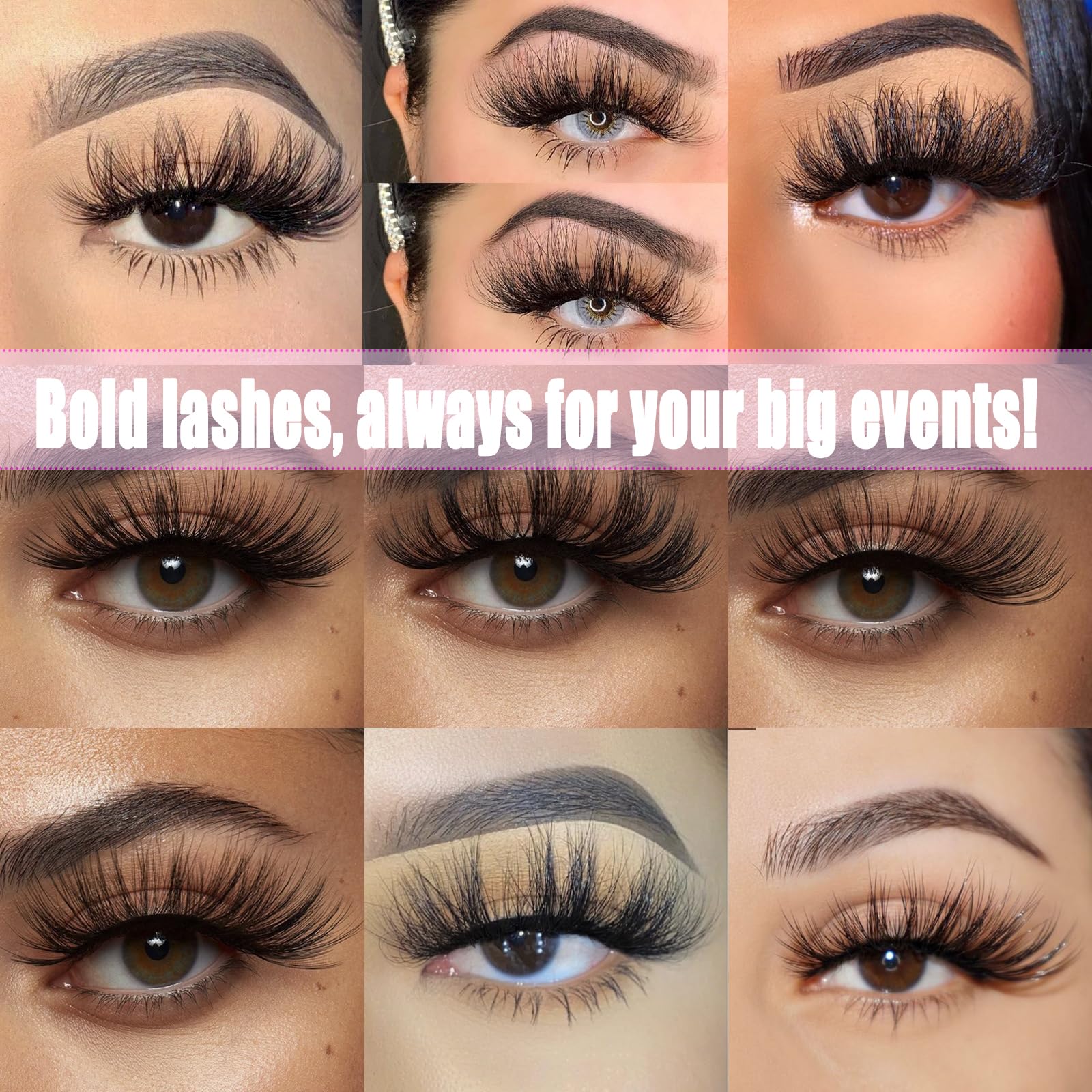 DAODER wispy lashes perfect for stage, parties, or Halloween.