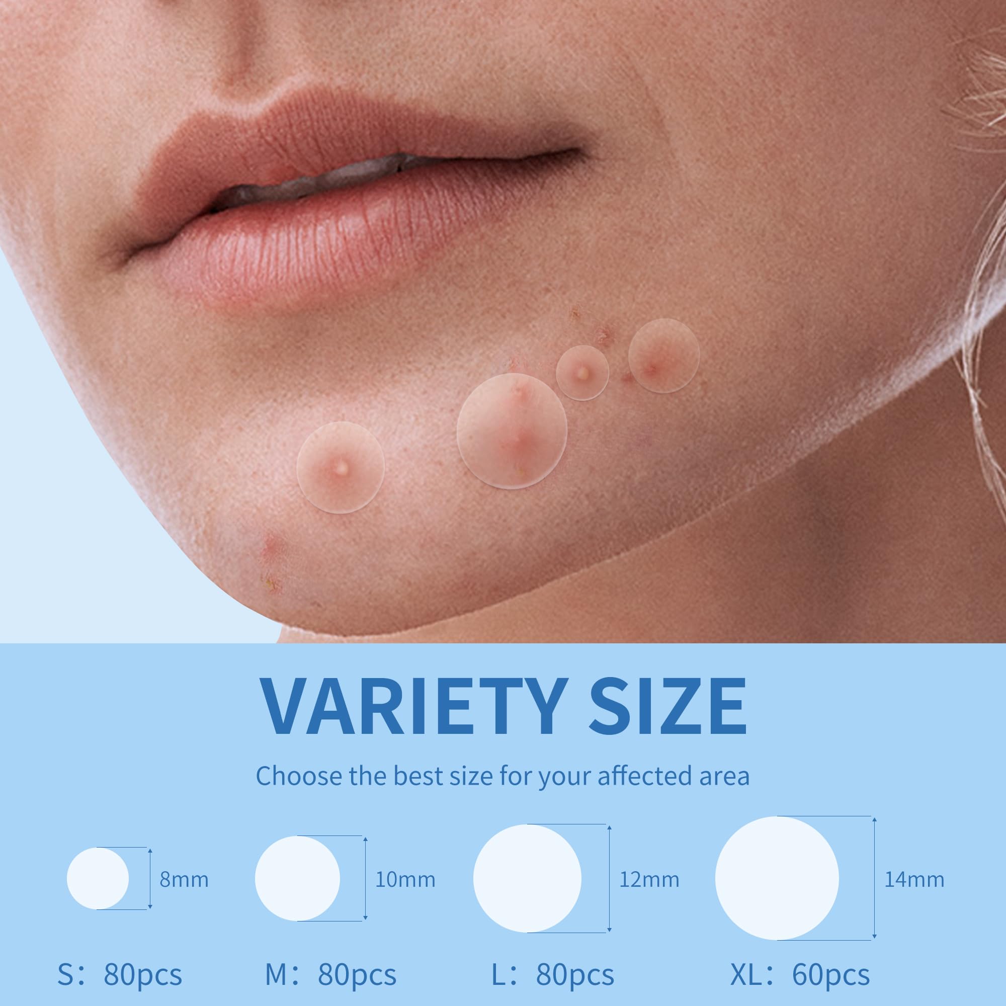 Daolyo Pimple Patches stay put through sleep and movement.