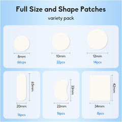 Daolyo round 10mm patch adheres securely for day-long coverage.