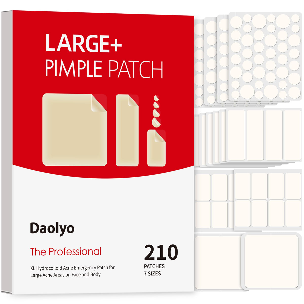 Daolyo round 8mm patch for discreet coverage of a small blemish