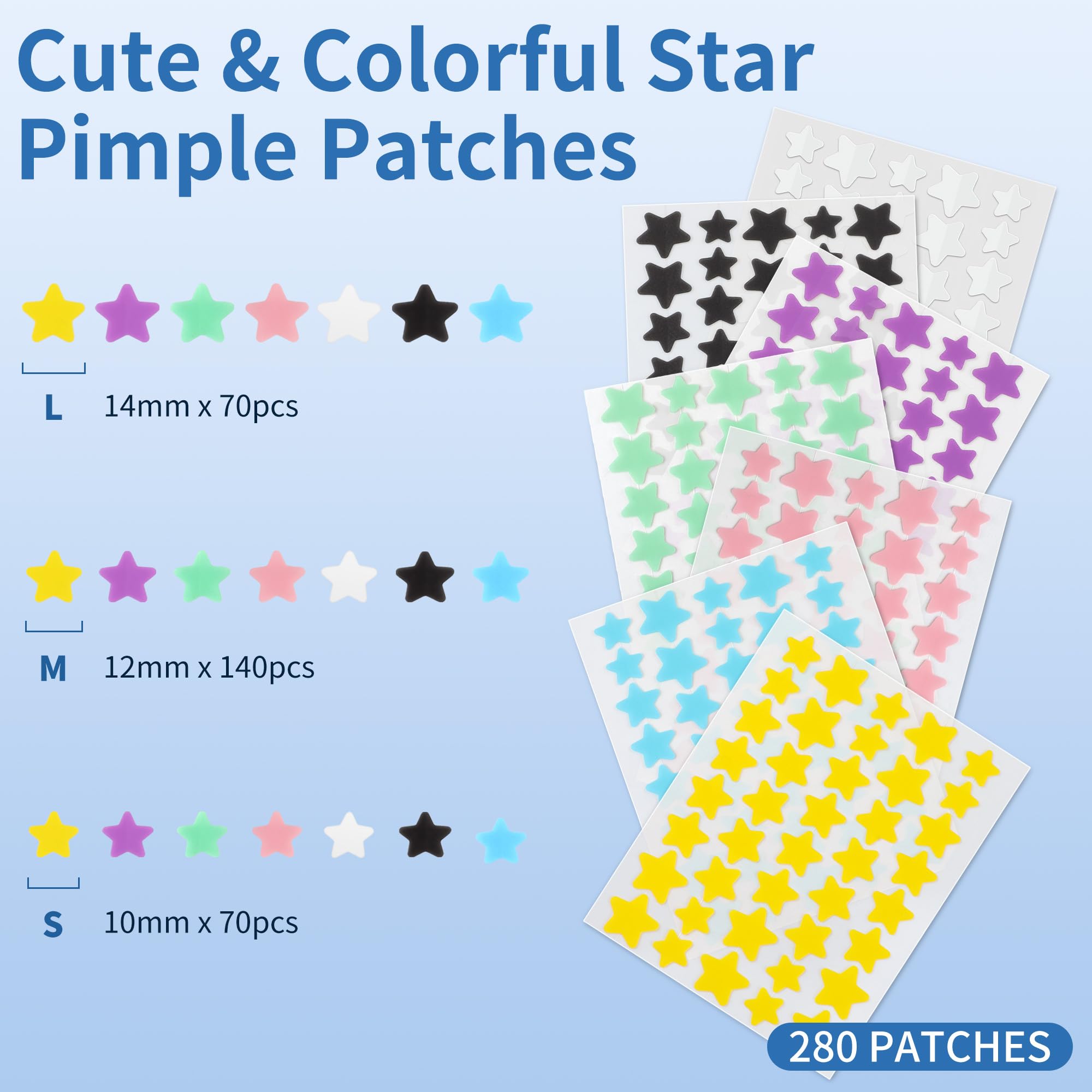 Daolyo star patches 10mm size for small blemishes