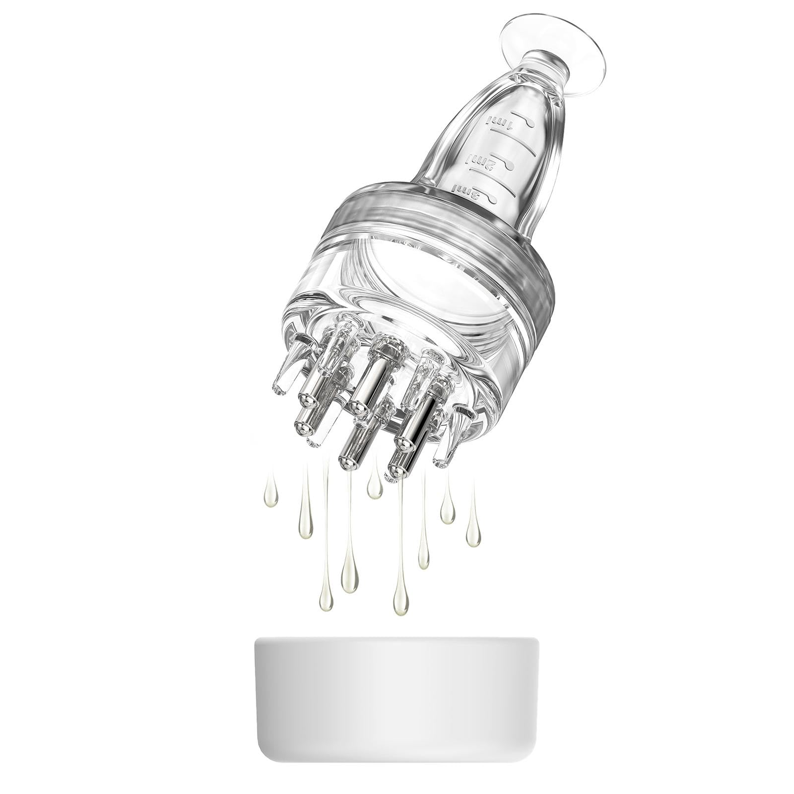 DAPENG aplicador para cuero cabelludo con masaje suave que facilita la absorción.