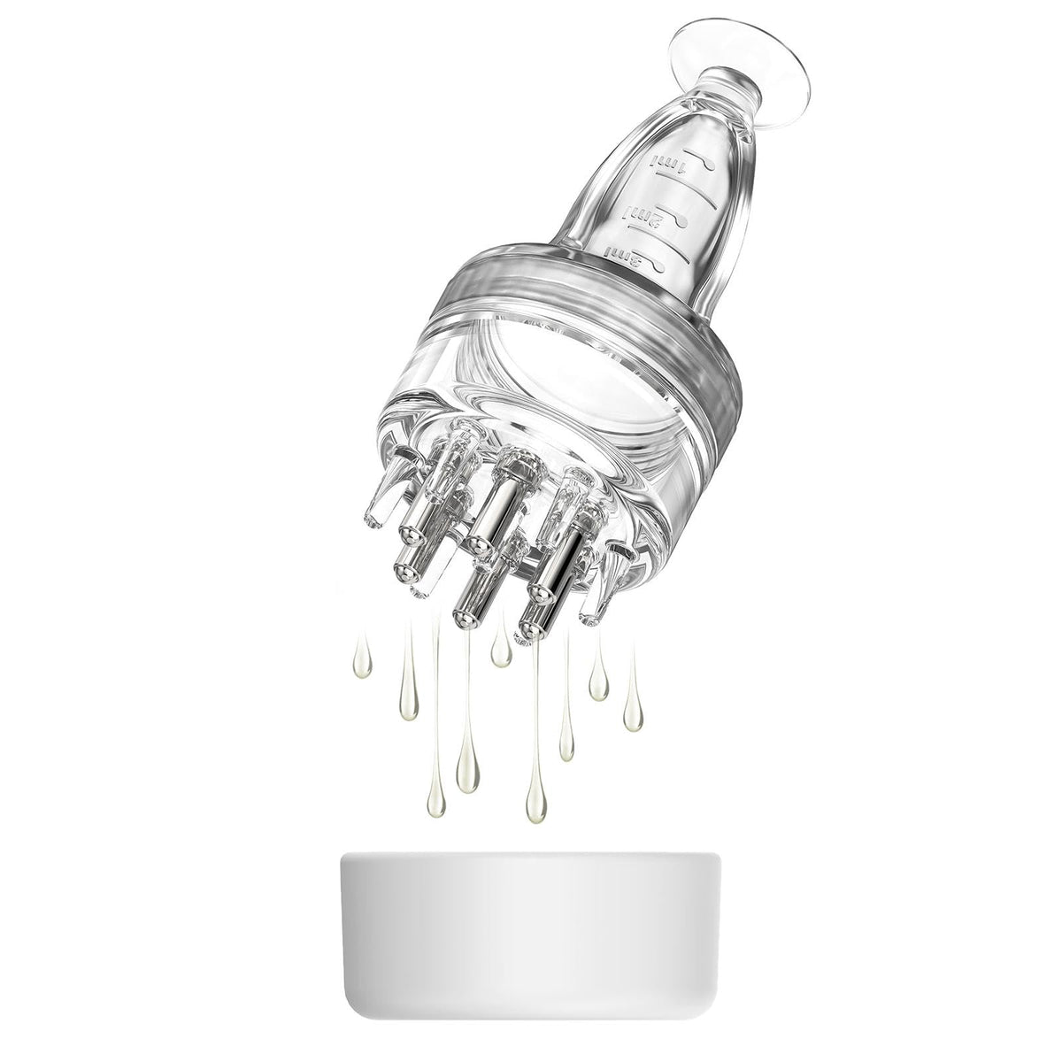DAPENG aplicador para cuero cabelludo con masaje suave que facilita la absorción.