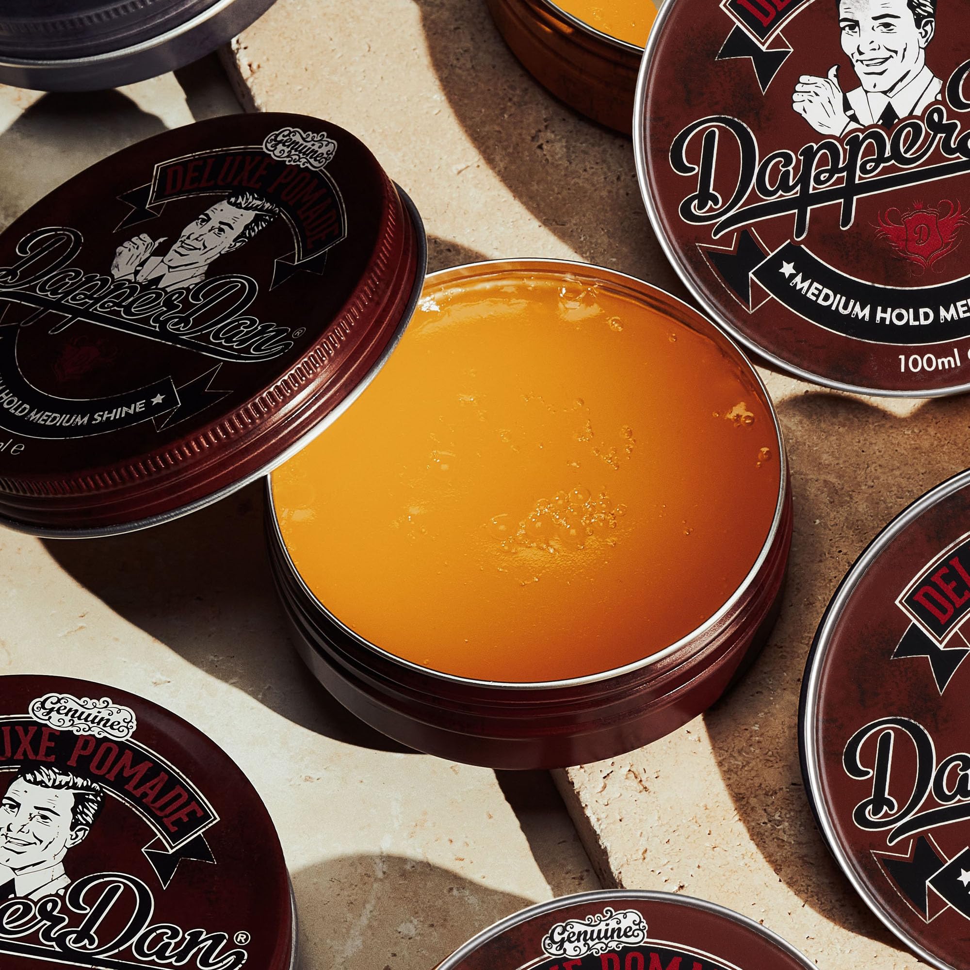 Dapper Dan Deluxe Pomade uso diario para un look elegante.