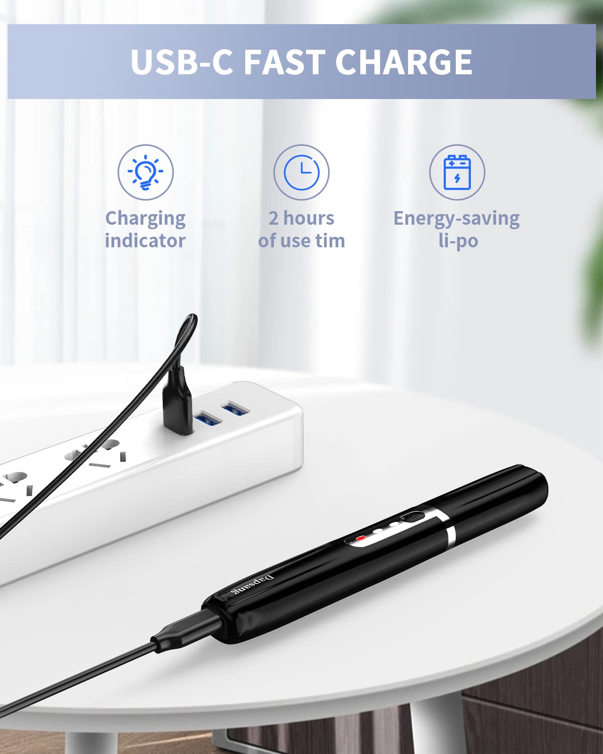 Dapsang pen-design trimmer fits in pocket for on-the-go touch-ups