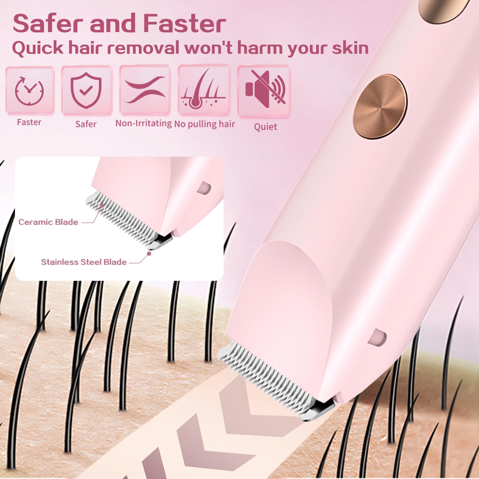 dar darouxiao ipx7 waterproof bikini-trimmer for wet or dry use